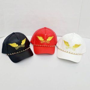 New Men's ROBIN'S JEAN 3 PU Leather Hats